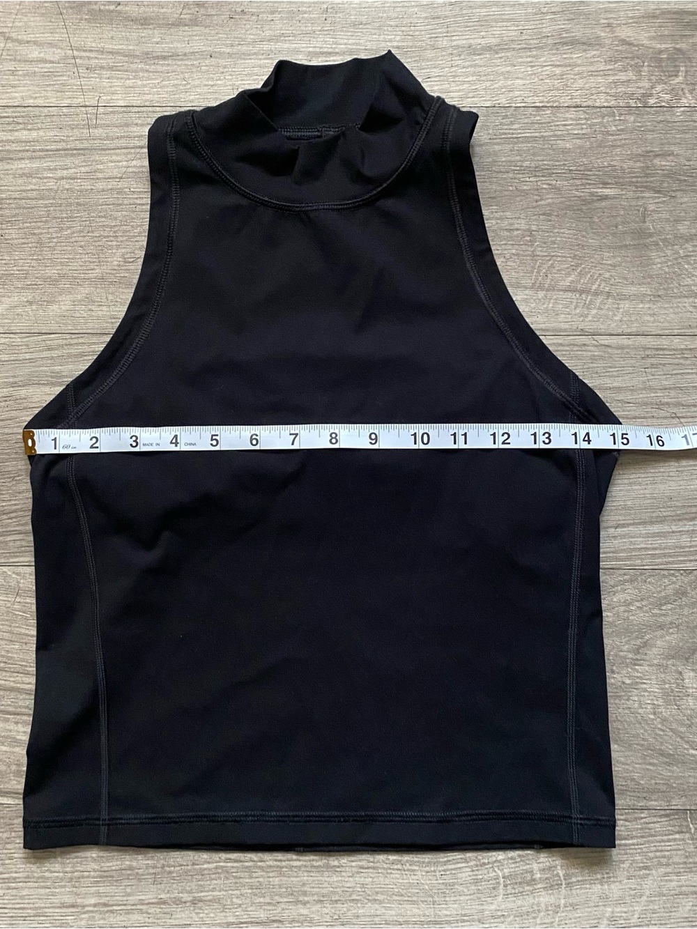 Everlane Black Sleeveless High-Neck Tank-Built in Bra - Picture 3 of 6